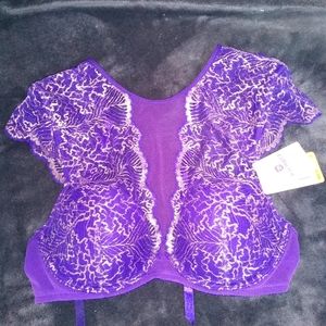 Wacoal Violet Lace Underwire Longline Bra